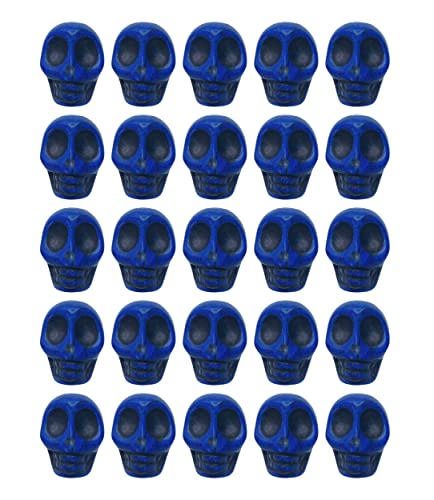 Mandala Crafts Howlite Carved Skull Beads for Jewelry Making Skull Charms - Small Skulls for Crafts - Bulk Skeleton Beads Skull Head Beads for Bracelet Spacer Necklace