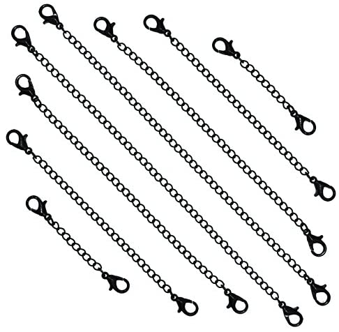 Mandala Crafts Stainless Steel Necklace Extender Bracelet Extender Chain  with Double Lobster Clasps, Set of 8 Pieces