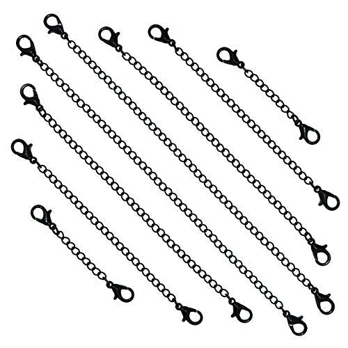 Black Stainless Steel Necklace Extender