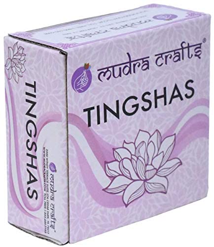 Meditation Bell - Tingsha Cymbals with Straps - Meditation Chime Tibetan Bell for Healing Yoga Meditation in a Box  8 Auspicious Signs