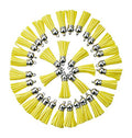 Yellow Suede Tassel with Loop for Jewelry Making