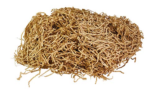 Mandala Crafts Crinkle Cut Paper Shred for Gifts, Basket Filling, Box Filler, Packing, Stuffing, Cushioning, Pet Bedding (Kraft, 1 LB)