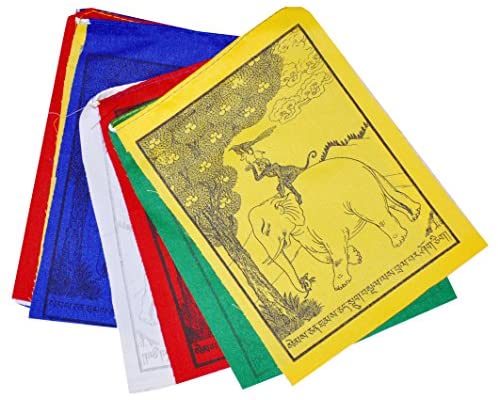 Close Up View of Prayer Flags