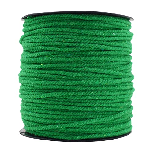 Macrame Cord Cotton Rope Macrame Supplies 3 Ply Twisted Macrame Rope String Yarn for Plant Hanger Wall Hanging Knitting Wedding Décor by Mandala Crafts