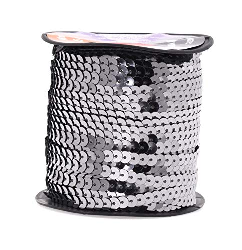 Gunmetal Sequin Fringe Trim