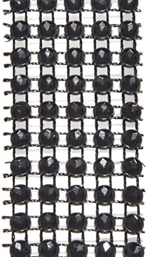 Close Up Front View of Crystal Mesh Ribbon