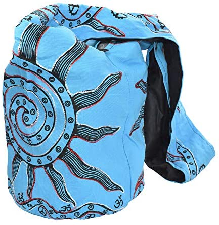 Hippie Bag Indie Style Hippie Crossbody Bag - Bohemian Sling Shoulder Bag Sun Symbol