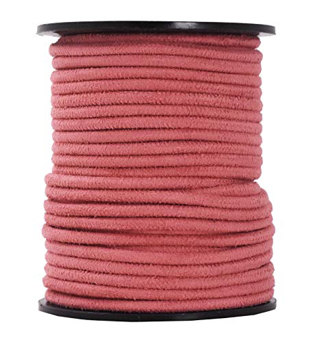 Vegan Leather Cord Faux Suede Cord for Jewelry Making Round Suede Lace from Micro Fiber Suede String Leather Cord for Beading Lacing Crafts 11 Yards