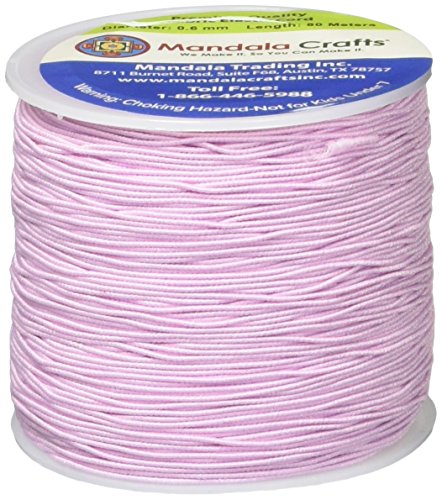 Shirring Elastic Thread for Sewing - Thin Fine Elastic Sewing Thread for Sewing Machine Knitting by Mandala Crafts 0.6mm 87 Yards