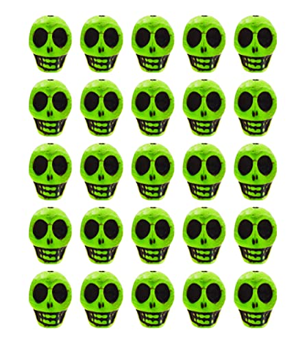 Mandala Crafts Howlite Carved Skull Beads for Jewelry Making Skull Charms - Small Skulls for Crafts - Bulk Skeleton Beads Skull Head Beads for Bracelet Spacer Necklace