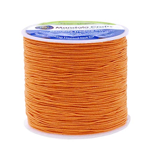 Shirring Elastic Thread for Sewing - Thin Fine Elastic Sewing Thread for Sewing Machine Knitting by Mandala Crafts 0.6mm 87 Yards