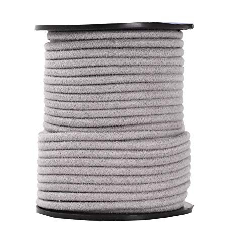 Vegan Leather Cord Faux Suede Cord for Jewelry Making Round Suede Lace from Micro Fiber Suede String Leather Cord for Beading Lacing Crafts 11 Yards