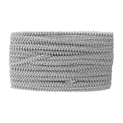 Mandala Crafts Gimp Braid Trim Roll French Braided Trim Ribbon Gold Trim for Sewing Decorative Gold Fabric Trim by The Yard for Curtain Trim Flat Upholstery Trim