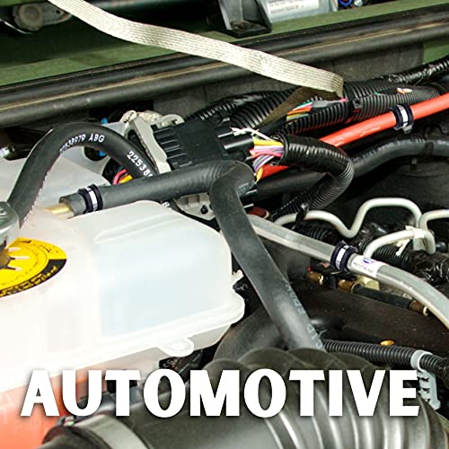 Cable Clamps Wire Clamps for Electric Wires Stainless Steel Rubber P Clamp R-Type Cable Clamp Kit for Brake Line 1/4 3/8 1/2 3/4 1 Inch 50 PCs