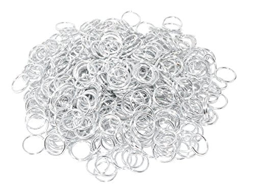 Chainmail Ring - Chain Maille Jump Ring - Open Aluminum Color Jump Ring Chain Mail Kit for Armor Scale Maille Necklace Jewelry Making by Mandala Crafts