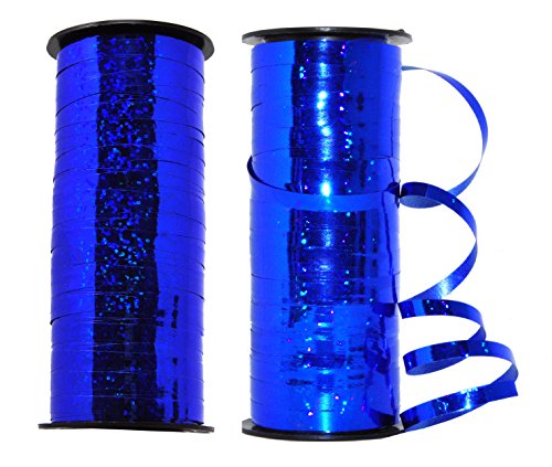 5mm 200 YDs Metallic Curling Ribbon for Gift Wrapping Metallic Ribbon for Balloon String Party Holiday Decorations Shiny Crimped Curly Ribbon