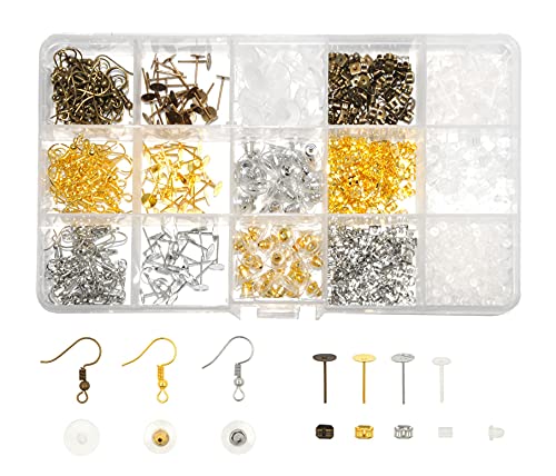 Mandala Crafts Earring Hooks for Jewelry Making - Earring Making Kit - Earring Hook Earring Kit for Making Earrings
