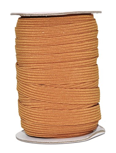 Mandala Crafts Flat Elastic Band - Braided Stretch Strap Cord Roll for Sewing and Crafting