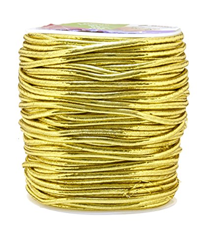 Metallic Cord Tinsel String Rope for Ornament Hanging, Decorating, Gift Wrapping, Crafting