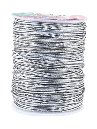 Metallic Cord Tinsel String Rope for Ornament Hanging, Decorating, Gift Wrapping, Crafting