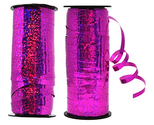 5mm 200 YDs Metallic Curling Ribbon for Gift Wrapping Metallic Ribbon for Balloon String Party Holiday Decorations Shiny Crimped Curly Ribbon