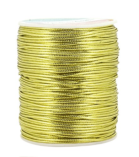 Metallic Cord Tinsel String Rope for Ornament Hanging, Decorating, Gift Wrapping, Crafting