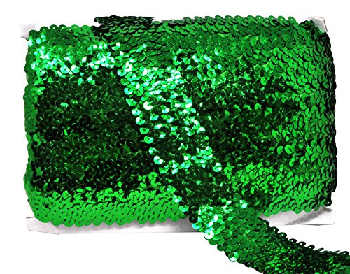 Green Metallic Stretch Fabric