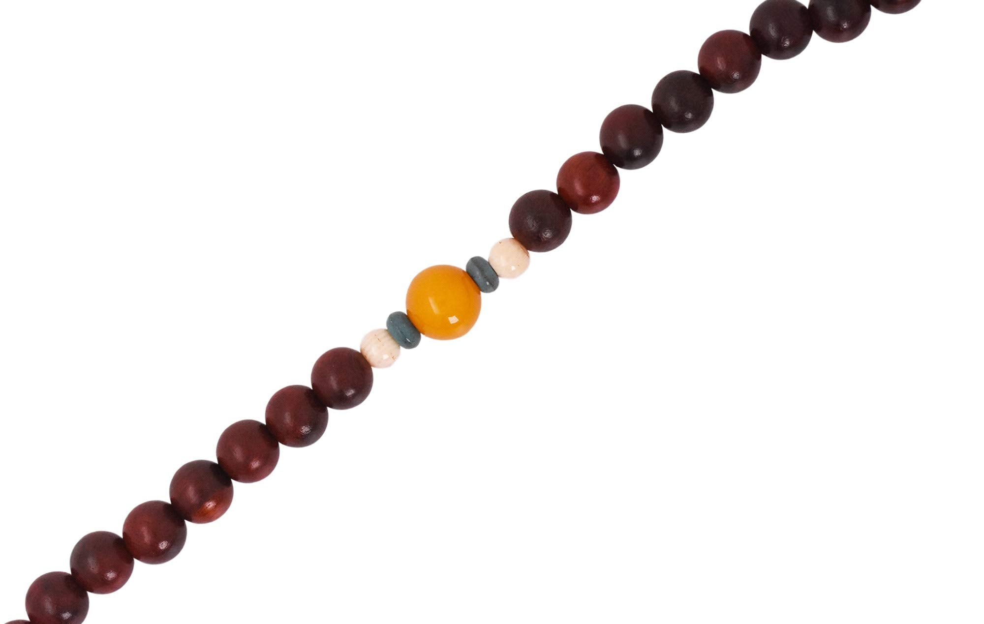 Mandala Crafts Wood Mala Beads Necklace – Japa Mala Beads 108 Necklace – 108 Mala Beads Bracelet Mala Prayer Beads Necklace for Men Women Mala Meditation Beads