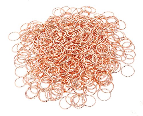 Chainmail Ring - Chain Maille Jump Ring - Open Aluminum Color Jump Ring Chain Mail Kit for Armor Scale Maille Necklace Jewelry Making by Mandala Crafts