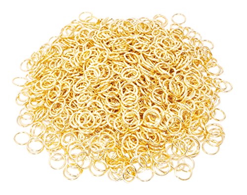 Chainmail Ring - Chain Maille Jump Ring - Open Aluminum Color Jump Ring Chain Mail Kit for Armor Scale Maille Necklace Jewelry Making by Mandala Crafts