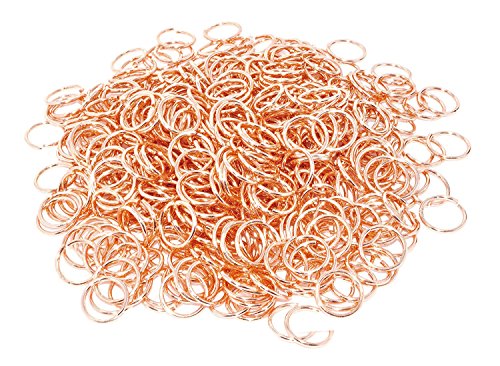 Chainmail Ring - Chain Maille Jump Ring - Open Aluminum Color Jump Ring Chain Mail Kit for Armor Scale Maille Necklace Jewelry Making by Mandala Crafts