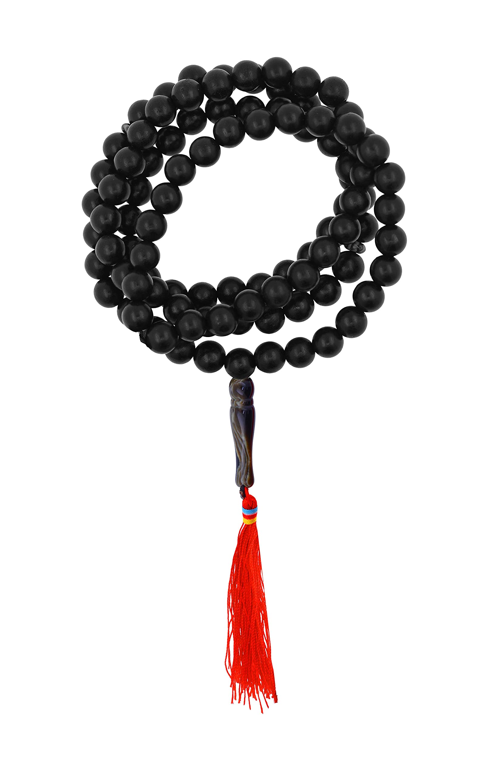Tasbih Prayer Beads - Misbaha Beads Muslim Prayer Beads for Men and Women - Islamic Prayer Beads Tasbih Beads Necklace (Black Wood)