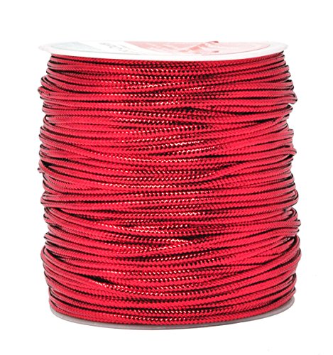 Metallic Cord Tinsel String Rope for Ornament Hanging, Decorating, Gift Wrapping, Crafting