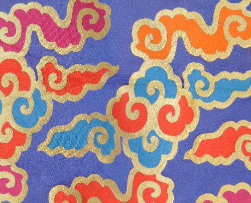 Close Up of Dragon Brocade Fabric By The Yard