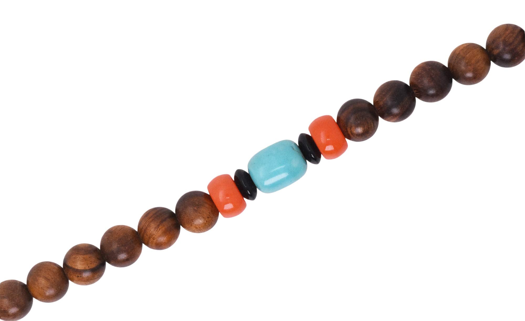 Mandala Crafts Wood Mala Beads Necklace – Japa Mala Beads 108 Necklace – 108 Mala Beads Bracelet Mala Prayer Beads Necklace for Men Women Mala Meditation Beads