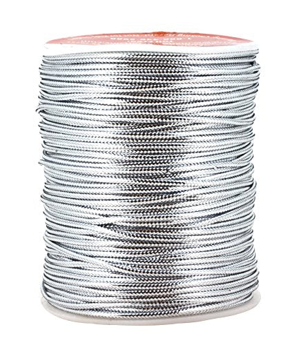 Metallic Cord Tinsel String Rope for Ornament Hanging, Decorating, Gift Wrapping, Crafting