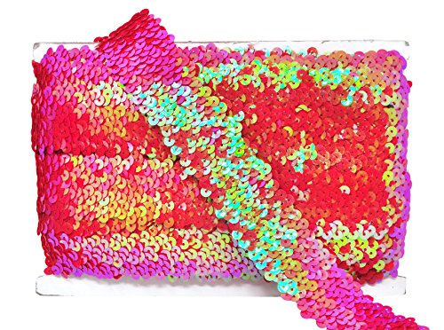 Hot Pink Metallic Stretch Fabric