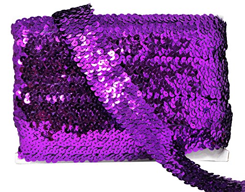 Purple Metallic Stretch Fabric