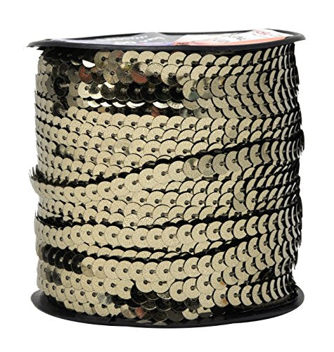 Beige Sequin Strip Trim