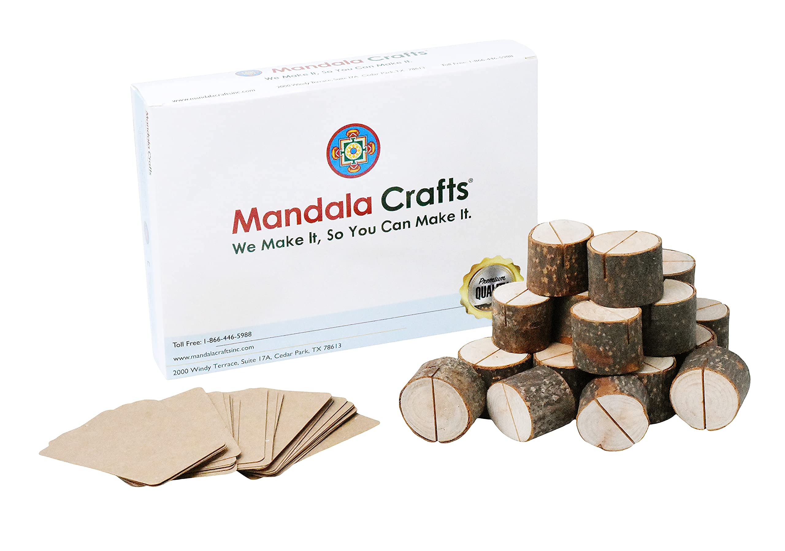 Wood Place Card Holders for Table Wooden Card Holder for Wedding Gift Table Photos Name Tags - 20 Rustic Wood Table Number Holders 30 Cards