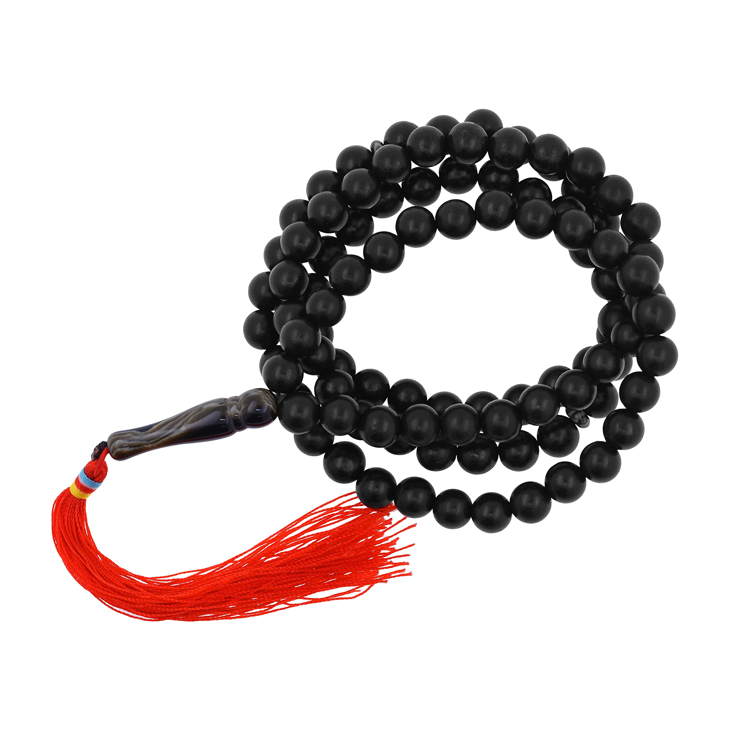 Tasbih Prayer Beads - Misbaha Beads Muslim Prayer Beads for Men and Women - Islamic Prayer Beads Tasbih Beads Necklace (Black Wood)