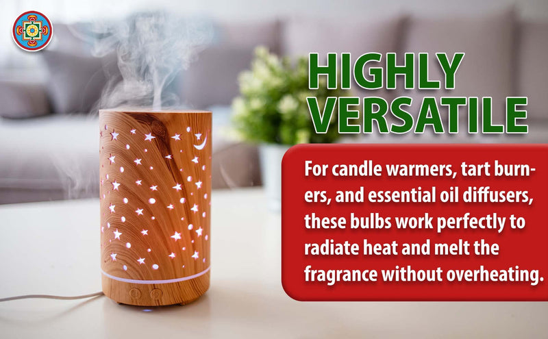 Mandala Crafts Replacement Bulb for Candle Warmer, Scent Wax Burner, Fragrance Melt; Halogen 120v 25-watt GU10, 4 Packs