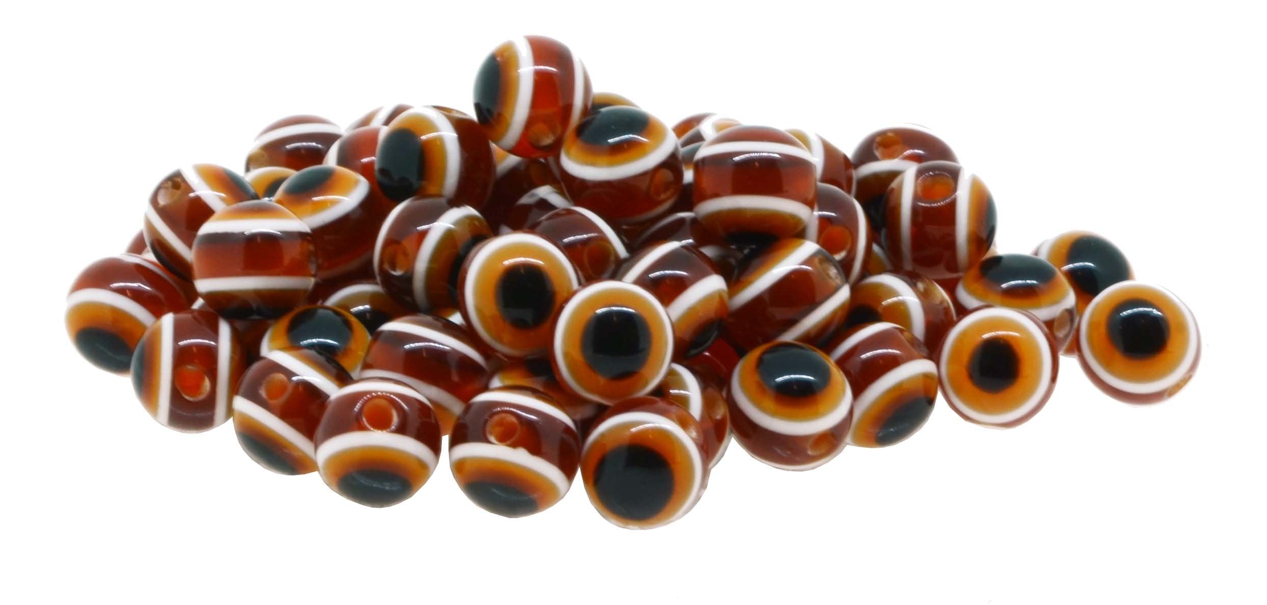 Evil Eye Beads 8mm for Evil Eye Jewelry Making Charms Dreamcatcher Beads