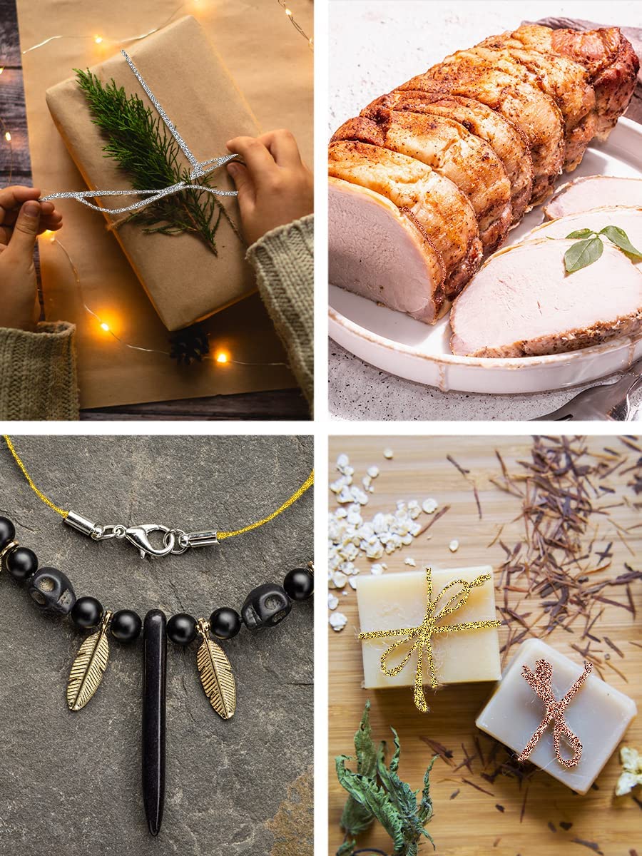 Mandala Crafts Bakers Twine for Gift Wrapping - 11 Ply 165 Yards Decorative Bakers Twine String for Crafts Christmas Holiday Wedding