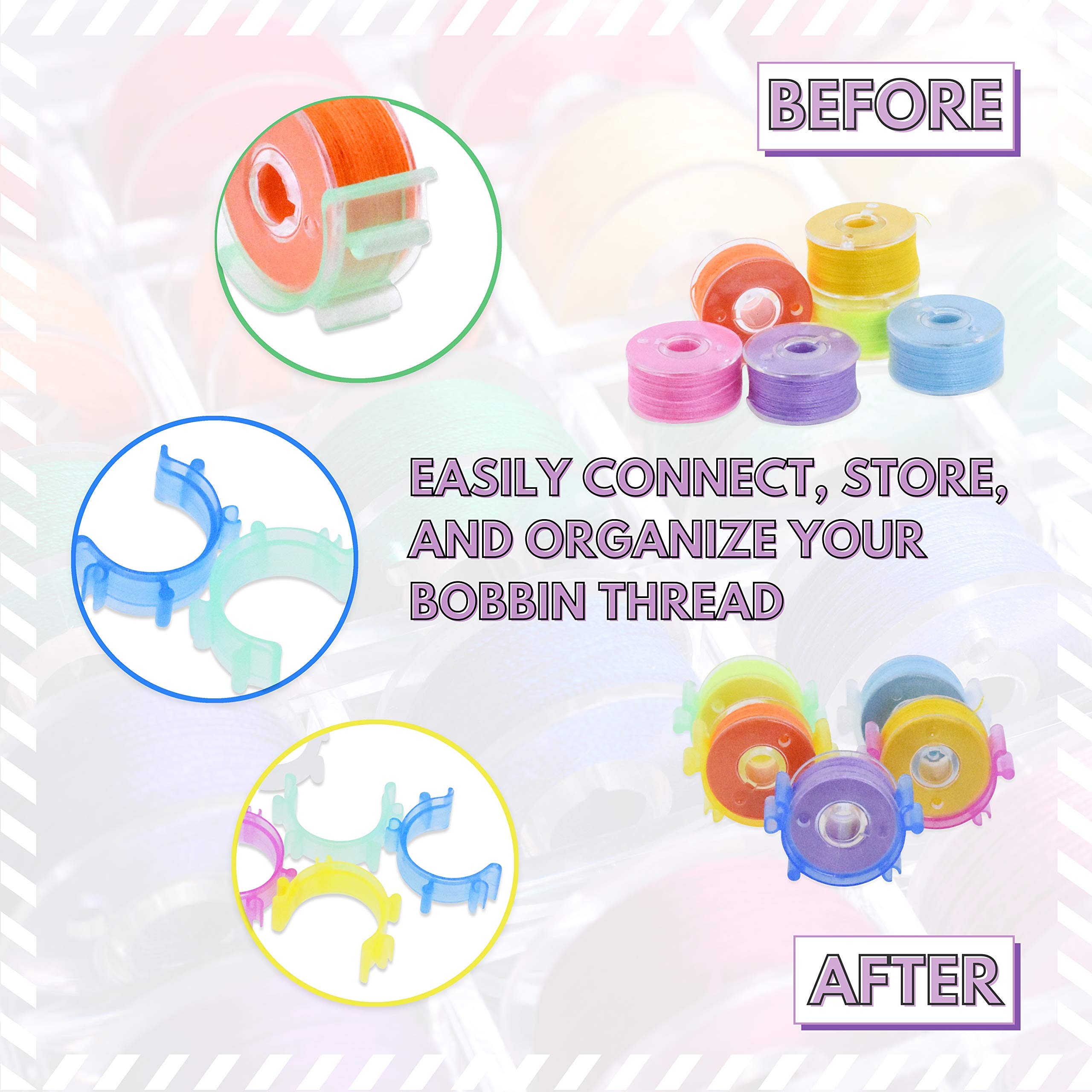 Bobbin Clips Bobbin Holders Bobbin Clamps for Embroidery Quilting Sewing Thread