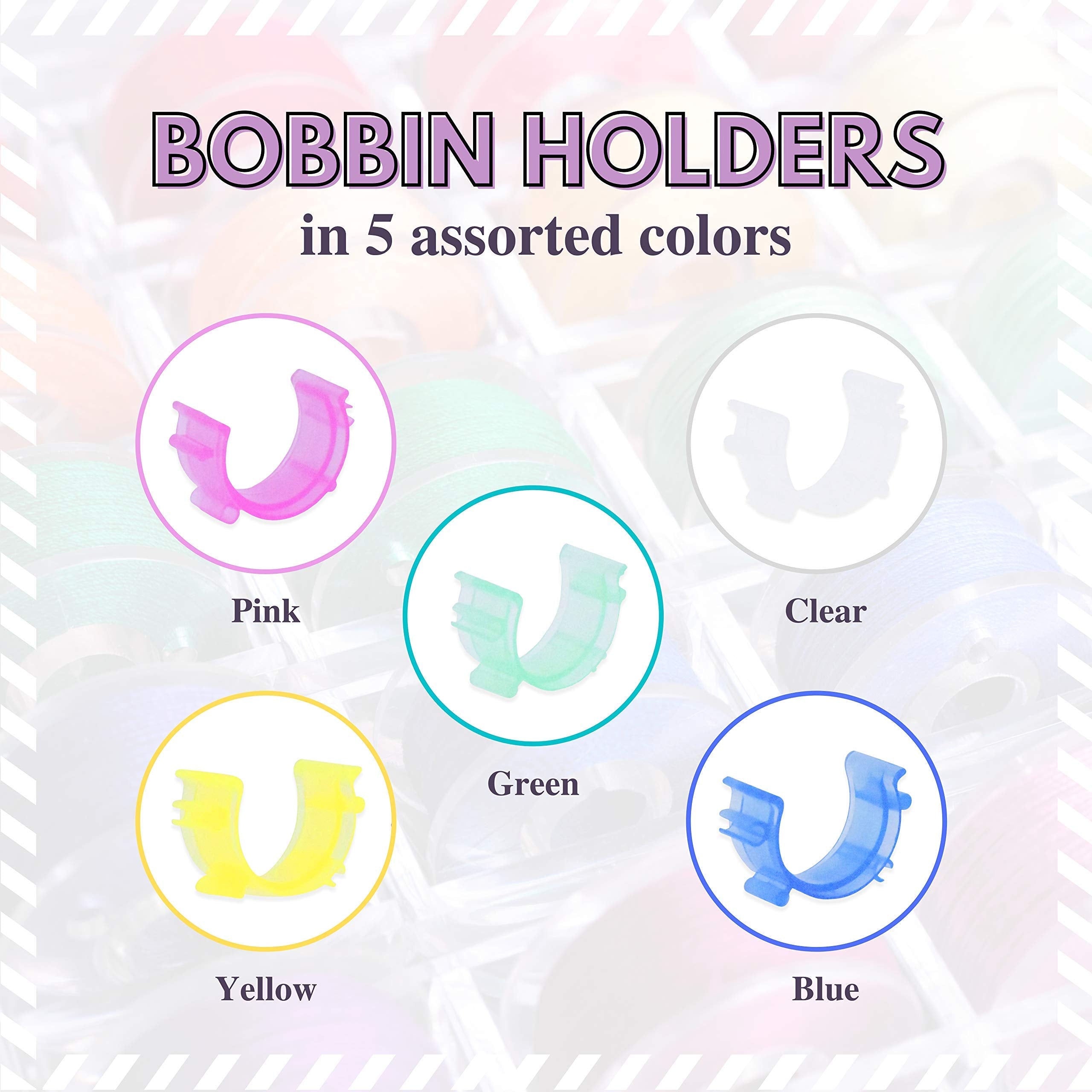 Bobbin Clips Bobbin Holders Bobbin Clamps for Embroidery Quilting Sewing Thread