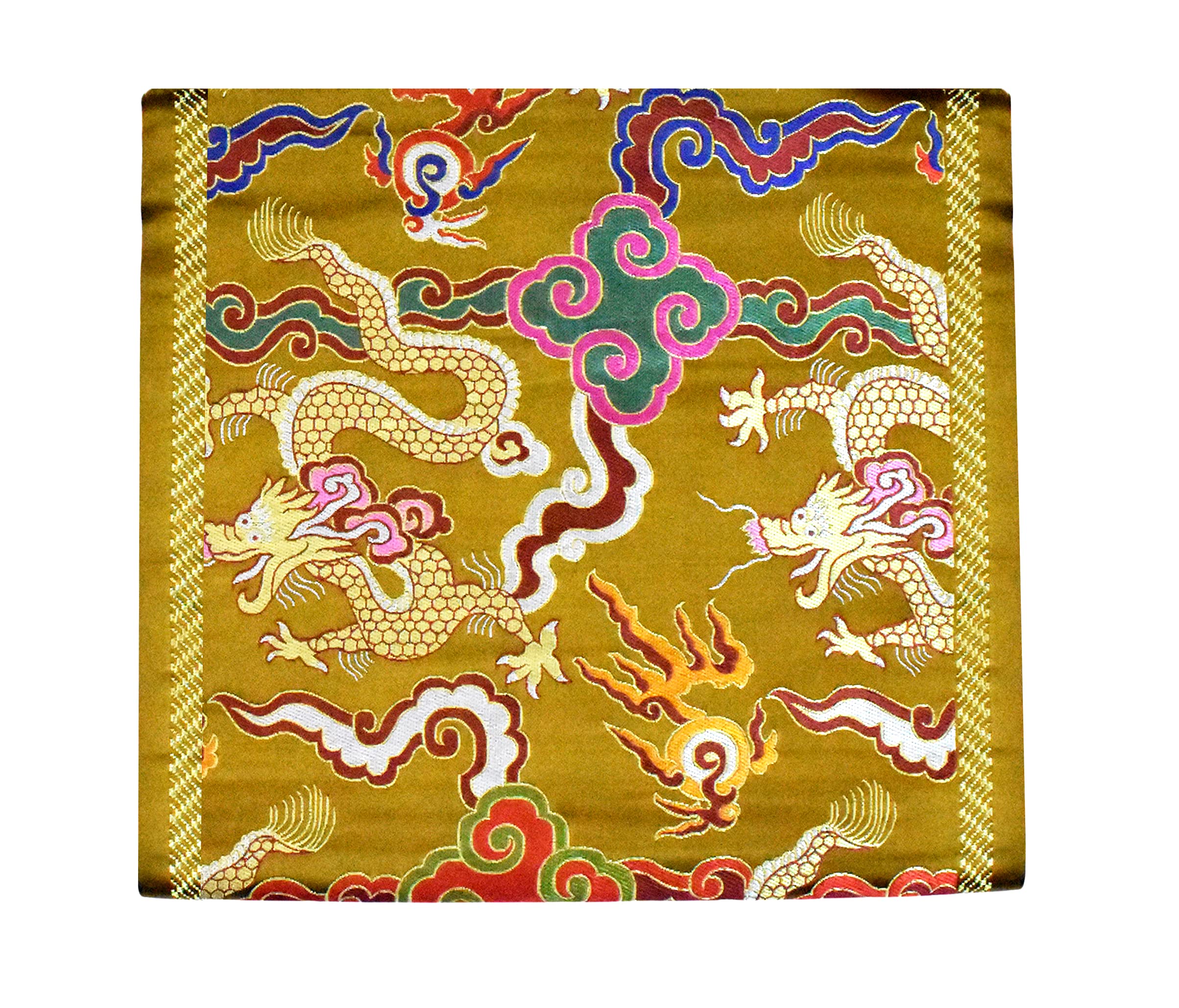 Mandala Crafts Dragon Brocade Fabric by The Yard for Upholstery and Fashion Clothing Design