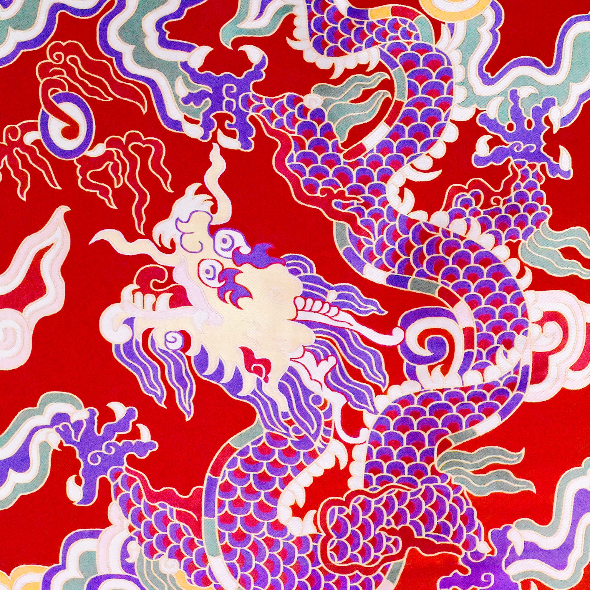 Mandala Crafts Dragon Brocade Fabric by The Yard for Upholstery and Fashion Clothing Design