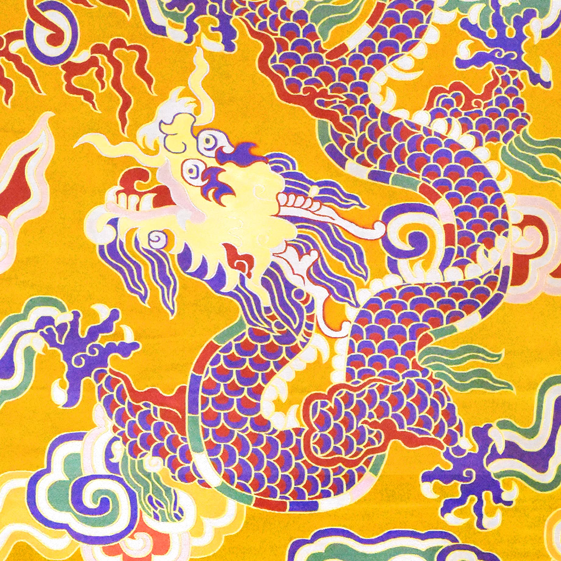 Mandala Crafts Dragon Brocade Fabric by The Yard for Upholstery and Fashion Clothing Design