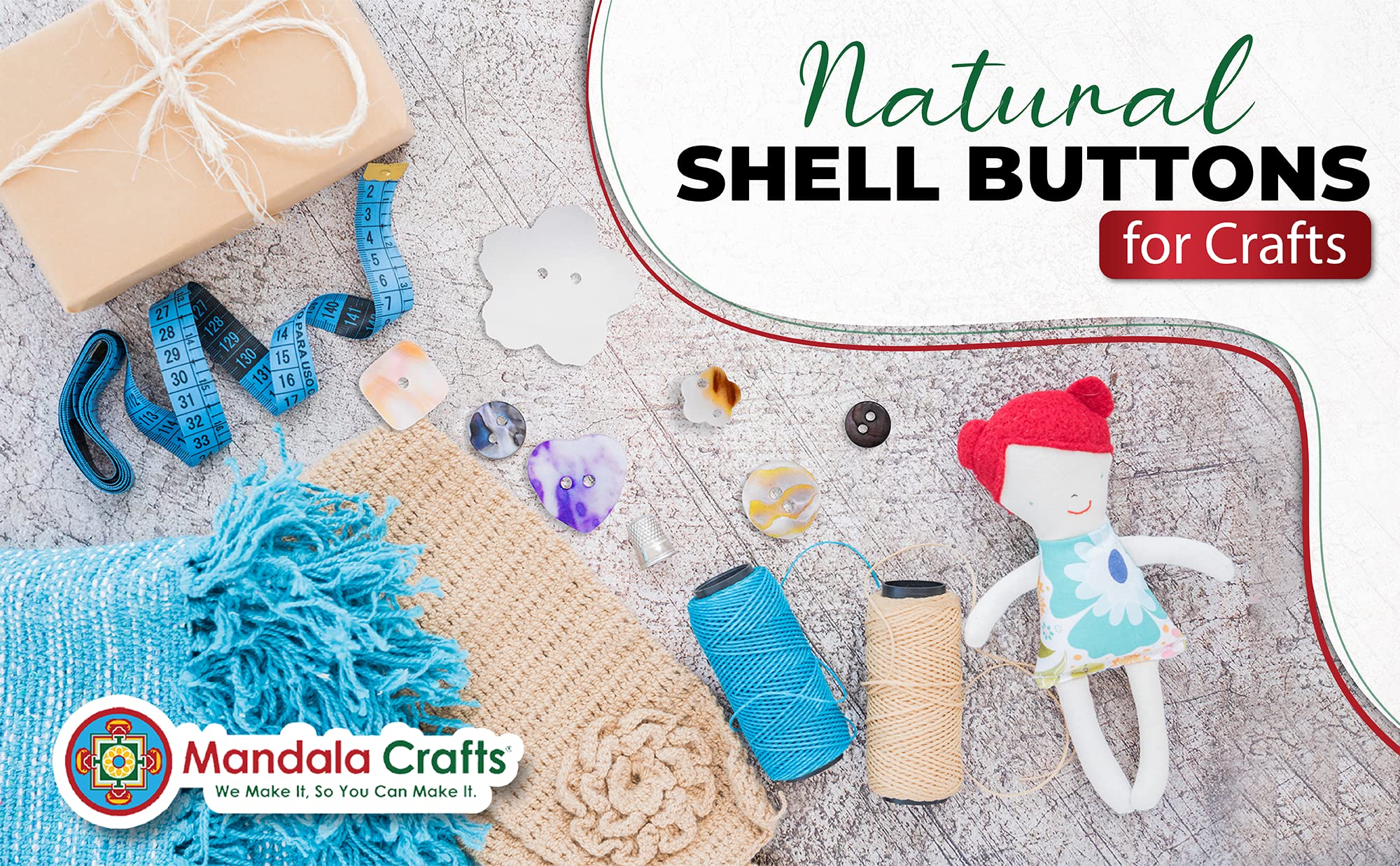 Natural Shell Buttons for Crafts Bulk Mother of Pearl Buttons for Sewing Mixed Seashell Buttons 0.66 LB 300 Grams 650 PCs